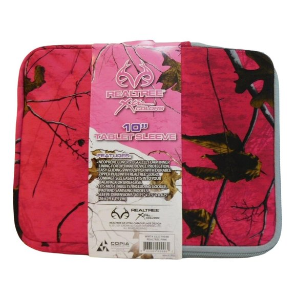 REALTREE Xtra Colors 10" Tablet Sleeve Pink Camo - Picture 2 of 6